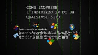 Tutorial 1  Come scoprire lindirizzo IP di un qualsiasi sito [upl. by Leinto]