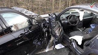 Schwerer Unfall auf Autobahnzubringer A1A43A46  RettungshubschrauberEinsatz RTH DHOFF startet [upl. by Nyliak390]