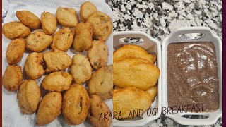 Beans Cakes Akara and Millets Porridge Ogi [upl. by Avin647]