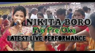 Nikita Boro live performance  Pre Pre Oka  Guwahati District Bwisagu Celebration [upl. by Morrie]