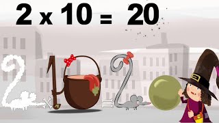 Magic Numbers 2 × 10   Mathemagics Multiplication [upl. by Shushan405]