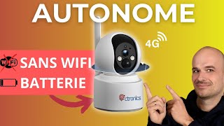 Cette CAMERA de SURVEILLANCE fonctionne en 4G et sur BATTERIE Ctronics CTIPC820C [upl. by Aldric337]