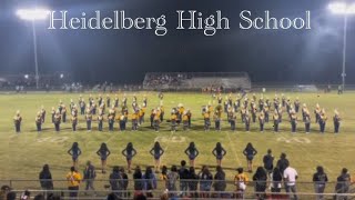 HHS vs NFHS  Heidelberg High School Marching Band  Halftime Field Show [upl. by Karie]