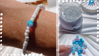 Making a seed bead bracelet with Opal ✨ [upl. by Kaja]