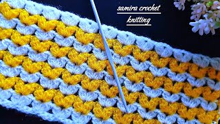 💯👌wow beautiful crochet baby blanket 💞easy crochet blanket for beginners crochet blanket stitch [upl. by Buckie628]