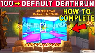 How to Complete 100 Level Default Deathrun by JDuth 682913782440 Fortnite Creative Deathrun Map [upl. by Applegate]