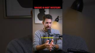 Vague Is Not Mystery datingcoach formen attraction [upl. by Nekial]