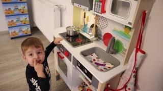 BUCATARIE PENTRU COPII LIDL  KINDERKUCHE  Kitchen For Kids  Miniature Kitchen Furniture [upl. by Langston]