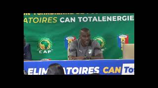 Guy Demel le sélectionneur adjoint de la côte dIvoire en conference de presse daprès match [upl. by Gerc956]