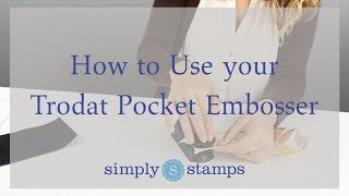 How to Use your Trodat Pocket Embosser [upl. by Butterfield]