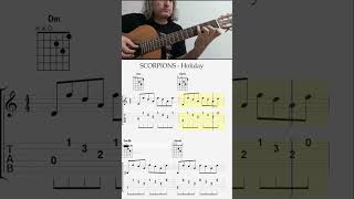 Holiday Guitar Chords  Scorpions [upl. by Anema265]