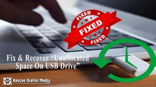 How To Recover Unallocated Space on USB Drive Video Guide [upl. by Attehcnoc]