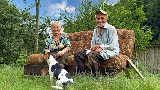 Secret of the happy old age of an elderly couple in a mountain village far from civilization [upl. by Aldarcie184]