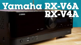 Yamaha RXV4A amp RXV6A home theater receivers with music streaming  Crutchfield [upl. by Nomaj]