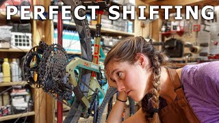 How to adjust your derailleur for perfect shifting indexing your derailleur  Syd Fixes Bikes [upl. by Irahk]