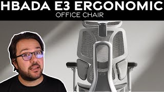 Hbada E3 Ergonomic Office Chair w Footrest Countless Adjustments [upl. by Portingale]