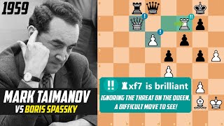 MARK TAIMANOV SHOWS AN INCREDIBLE ENDGAME AGAINST VS BORIS SPASSKY USSR Championship 1956 [upl. by Annaiel]