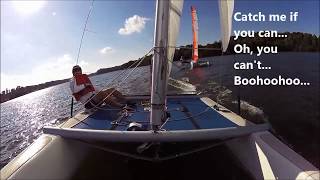 Nacra 50 Smokes Astus 165 Sport Trimaran [upl. by Gnohp]