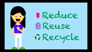 Reduce Reuse Recycle  What can kids do  Earth Day [upl. by Ardnoek]