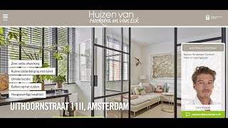 Te koop Uithoornstraat 11II Amsterdam  Hoekstra en van Eck Makelaars  Méér Makelaar [upl. by Garneau]