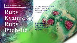 Ruby Fuchsite amp Ruby Kyanite Crystal Readings  The Book of Stones  Citrine Tangerine [upl. by Ynnel]