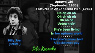 Uptown Girl Karaoke Reference karaoke karaokesongs [upl. by Ahsinit5]