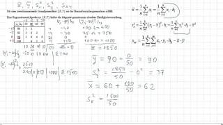Kennzahlen einer zweidimensionalen Häufigkeitsverteilung [upl. by Rebak]