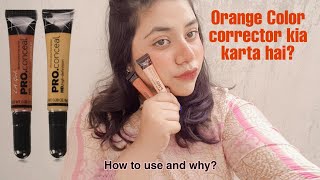 How to use Orange color correctorconcealer and Why  hide dark circles and Pigmentation [upl. by Deenya]