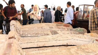 Egito revela descoberta arqueológica gigantesca em Saqqara  AFP [upl. by Eiramac]