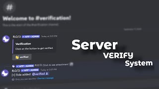 Discord Server Verification Setup 2024  ROTI Bot [upl. by Putnem]