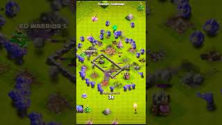 Bowlers attack  hall town  Clash of clans coc clashofclans shorts [upl. by Teresita]