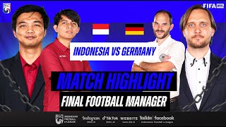 Indonesia Juara Dunia Football Manager   FIFAe World Cup 2024  Indonesia vs Germany [upl. by Mohn]