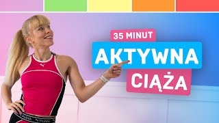 Trening dla kobiet w ciąży  Cardio i wzmacnianie 🏋️‍♀️ Aktywna ciąża 🤰 [upl. by Perrie]