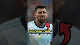 Messi quiso que el recogepelotas le diera el balón 😅 [upl. by Subak19]