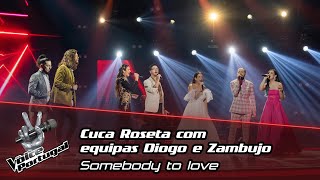 Cuca Roseta c equipas Diogo e Zambujo  quotSomebody to lovequot  Gala  The Voice Portugal [upl. by Gord]