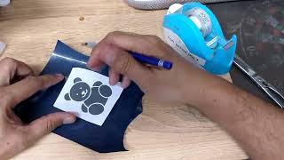 Printing Bear logo on Hoodie Jacket using Heat Transfer Vinyl kuyaNeilsvlog [upl. by Sachi]