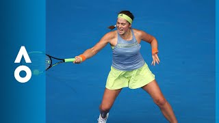 Jelena Ostapenko v Francesca Schiavone match highlights 1R  Australian Open 2018 [upl. by Otrepur]