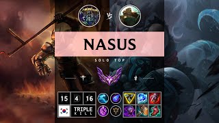 Nasus Top vs Illaoi  KR Master Patch 1413 [upl. by Terris]