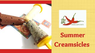 Creamsicles  Popsicles  Summer Dessert  Easy Recipe  Sweet Cravings  Treat for Kids  Homemade [upl. by Erlandson158]