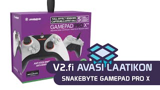 V2fi avasi laatikosta Snakebyte Gamepad Pro X peliohjain [upl. by Gora]