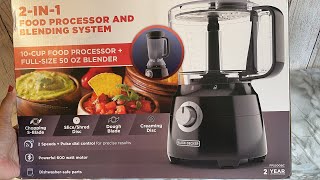 Unboxing Black Decker 2 in 1 food processor amp blending system [upl. by Osrock]