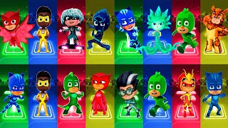 PJ Masks Team Gekko 🆚 Luna Girl 🆚 Armadylan 🆚 Owlette 🎶 Tiles Hop EDM Rush [upl. by Letniuq108]