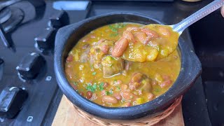 Cómo preparar FRIJOLES COLOMBIANOS  receta de frijoles con pezuña [upl. by Adelheid821]