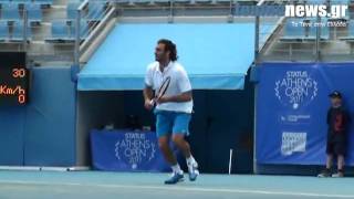 Alexandros Jakupovic  slow motion  Status Athens Open 2011 [upl. by Fortune665]