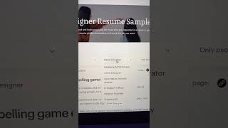 Game Developer Resume in 15s Heres how [upl. by Roots]