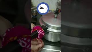 how to assemble pressure cooker whistlehow to fix whistle of prestige pressure cooker🥰shorts [upl. by Llenal]