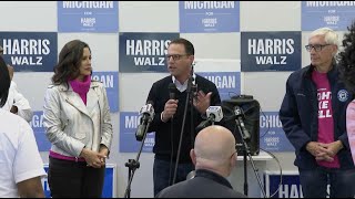 Michigan Pennsylvania Wisconsin governors hit road to deliver ‘blue wall’ states to Kamala Harris [upl. by Carrelli]