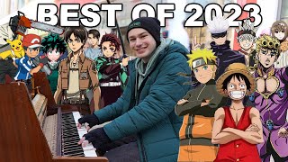 ULTIMATE ANIME COMPILATION  Anime Piano In Public [upl. by Ada]