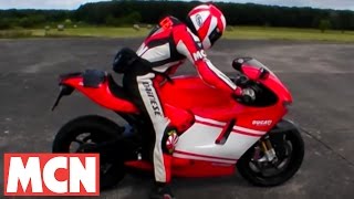 MCN Roadtest Ducati Desmosedici RR top speed test [upl. by Neeleuqcaj]