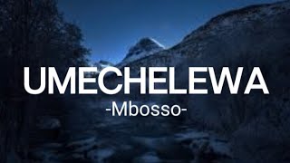 Mbosso  UMECHELEWA Lyrics [upl. by Akirea622]